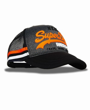 Superdry Premium Goods Férfi Sapka Narancssárga/Szürke | MKIEX0612